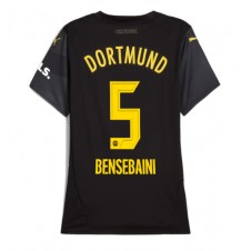 Borussia Dortmund Ramy Bensebaini #5 Bortedrakt Kvinner 2024-25 Kortermet